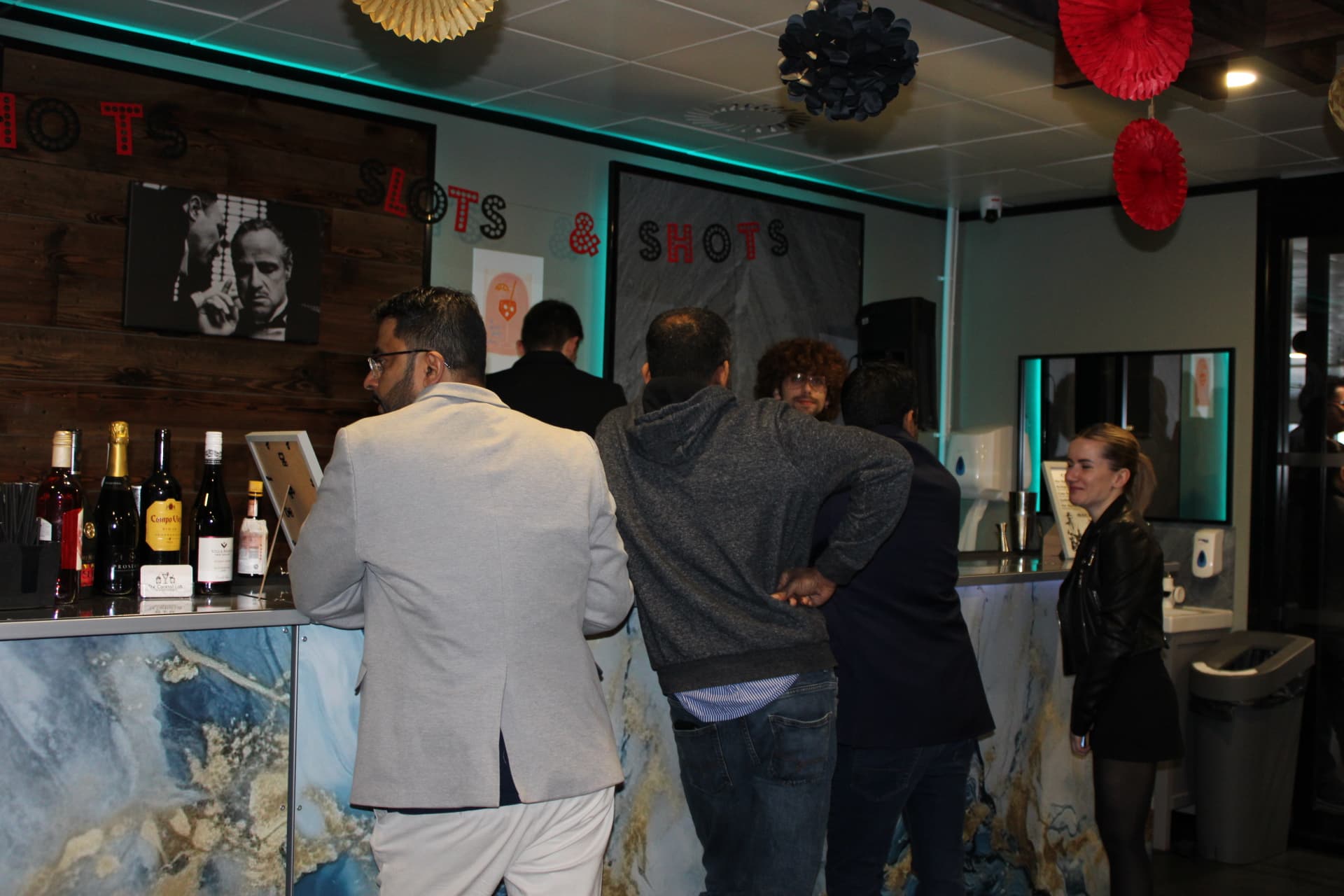 Elegant Marble Mobile Cocktail Bar Hire