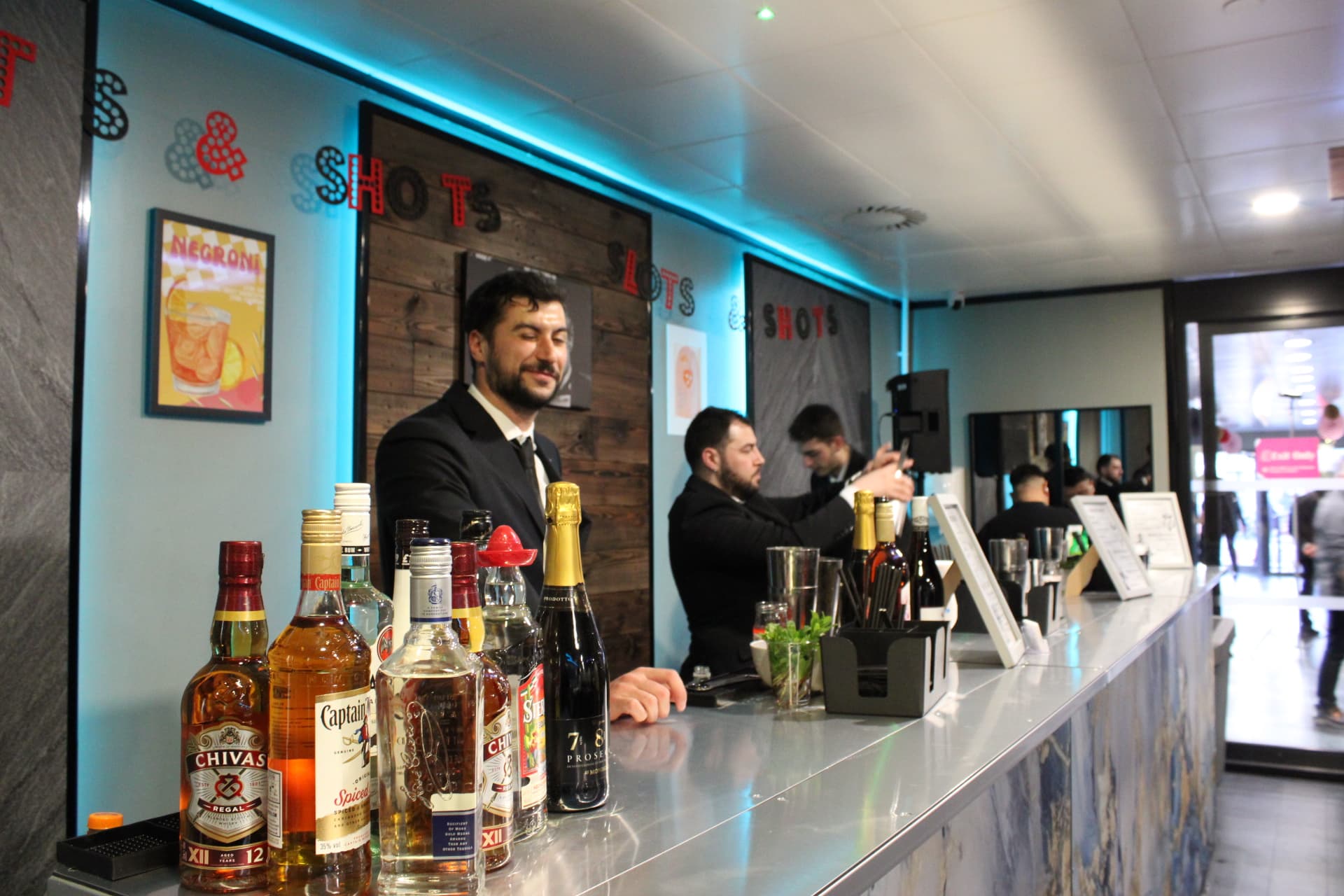 Elegant Marble Mobile Cocktail Bar Hire