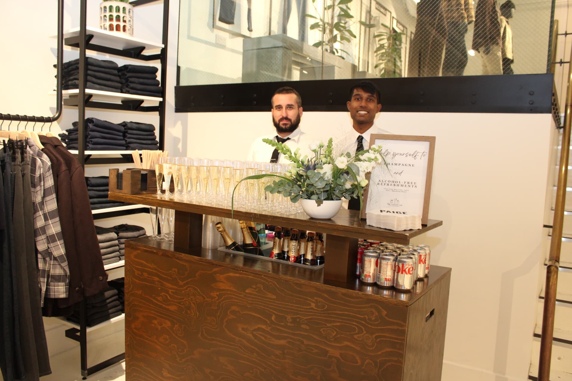 Rustic LED Mobile Cocktail Bar Hire