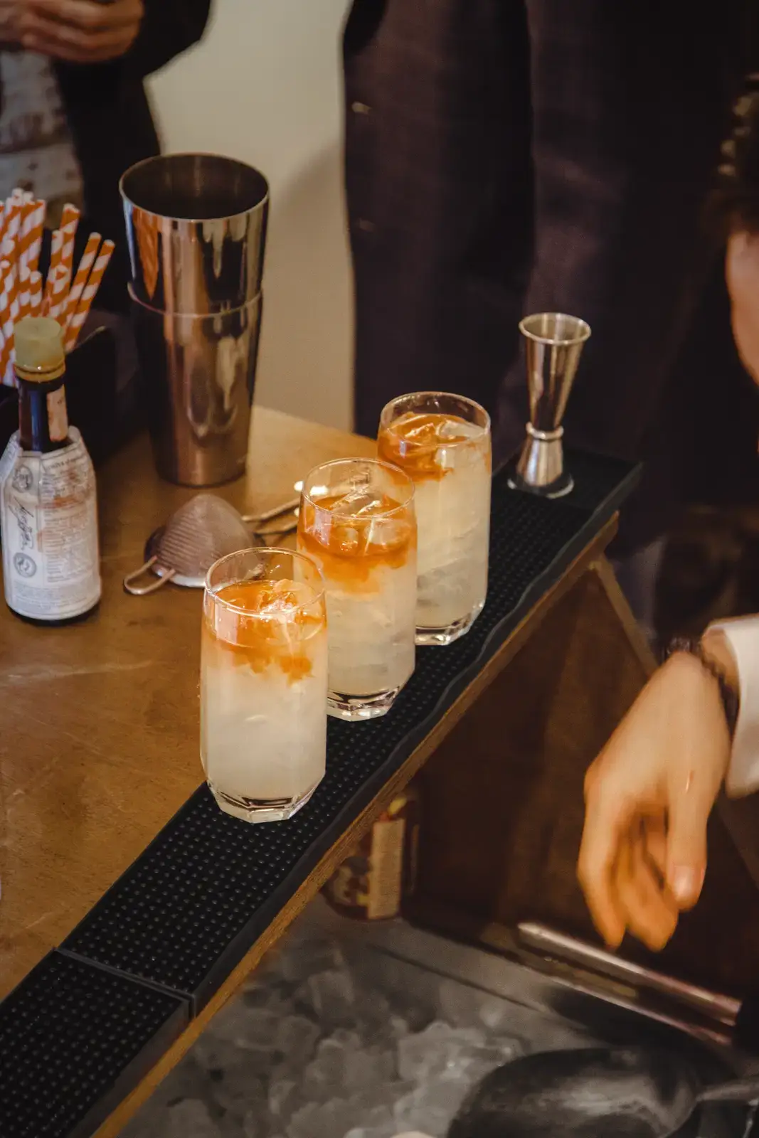 Halloween party mobile bar hire with scary atmosphere and professional cocktail service in London