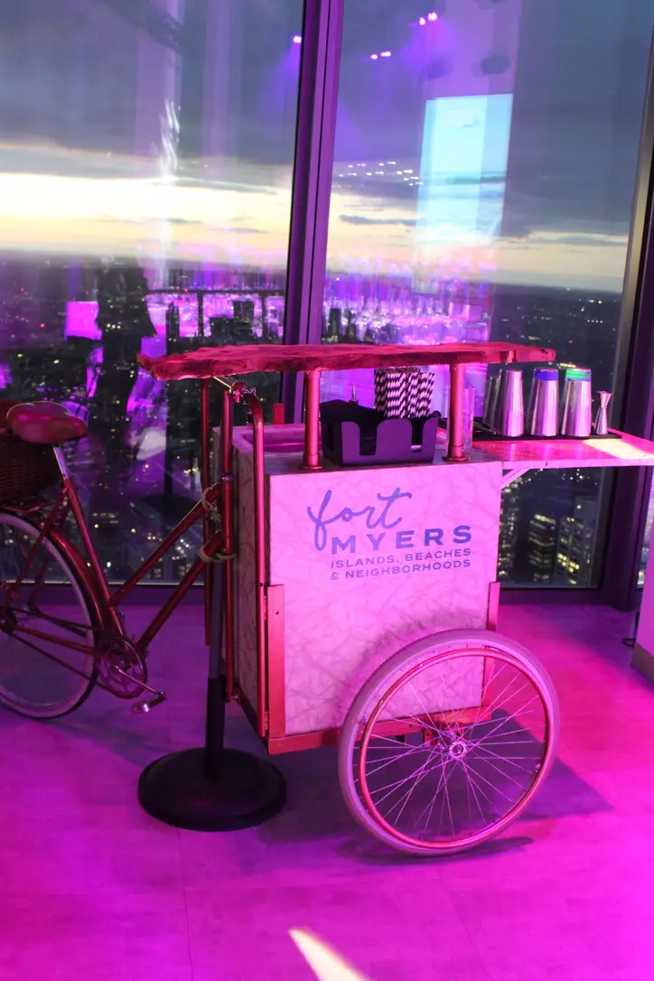 Unique bicycle bar creating excitement at London Marathon celebration party