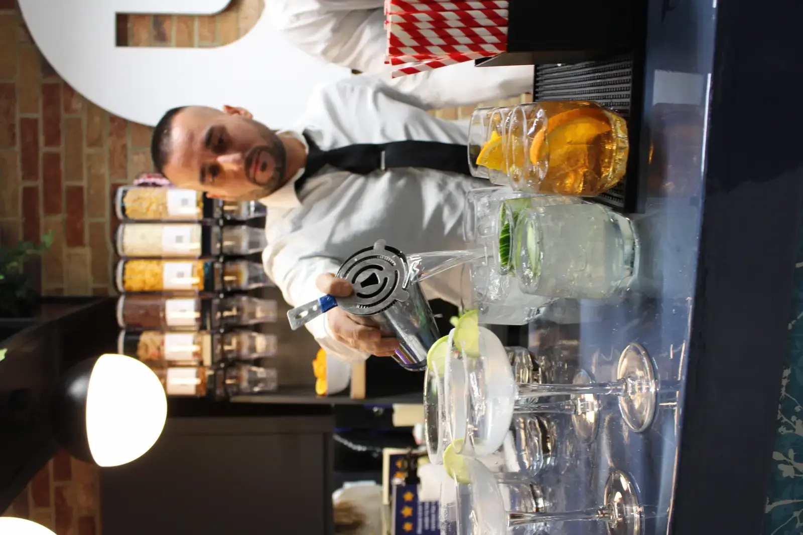 Chic boutique cocktail bar providing premium service at London party