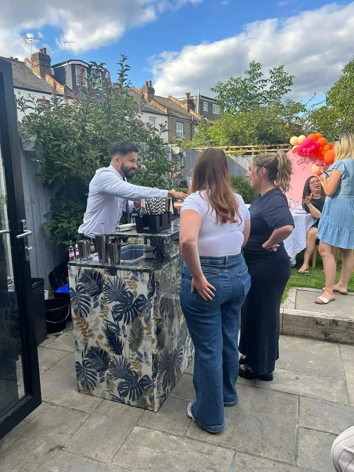 Tropical chic bar creating perfect summer party atmosphere in London