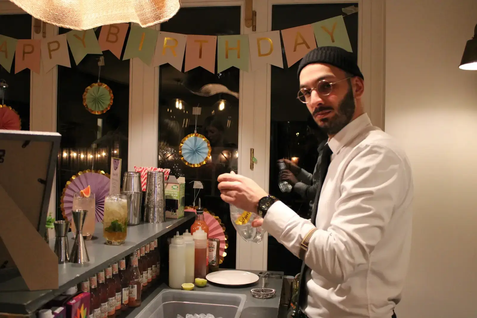 Soft pastel bar perfect for Easter celebrations and spring events in London