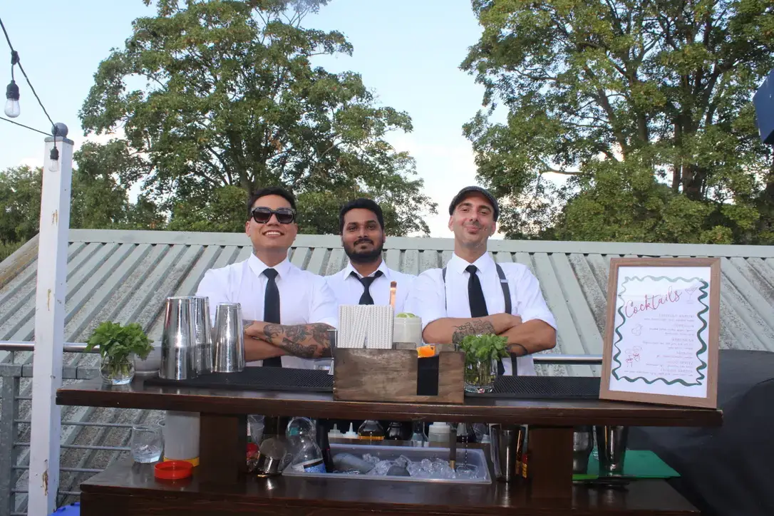 Custom vintage wooden bar service tailored for London events