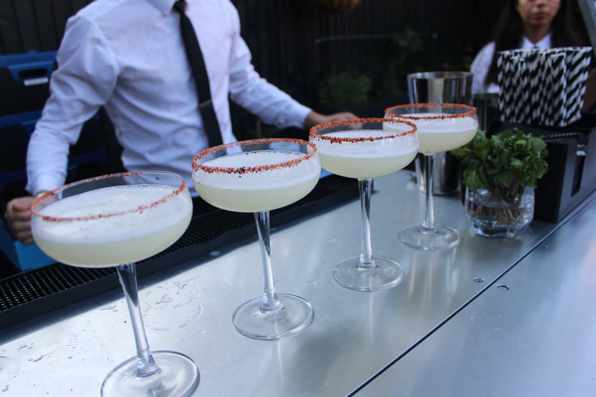 Birthday cocktail bar London setup at a private party