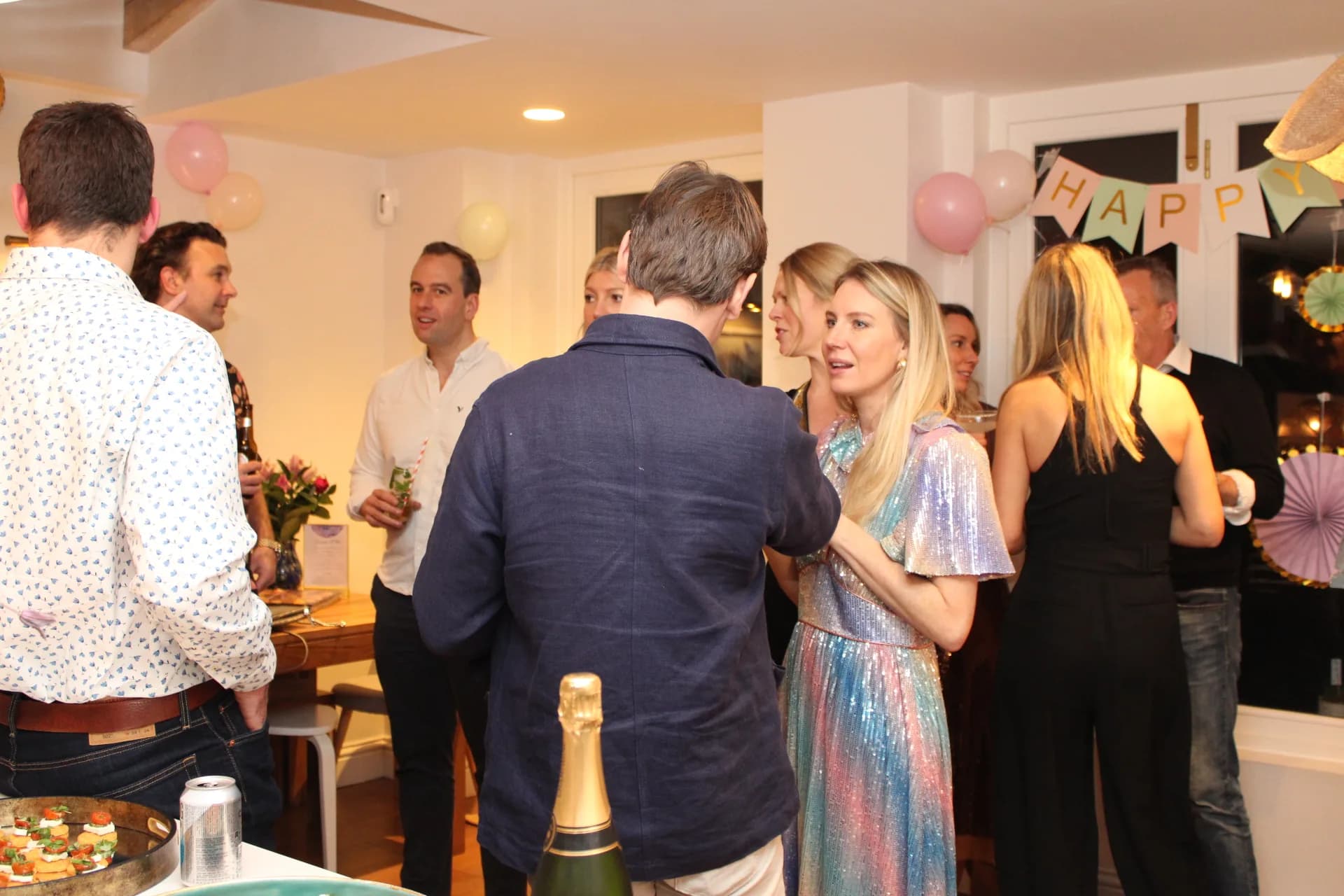 Davide and Edvis mixology at a London birthday party