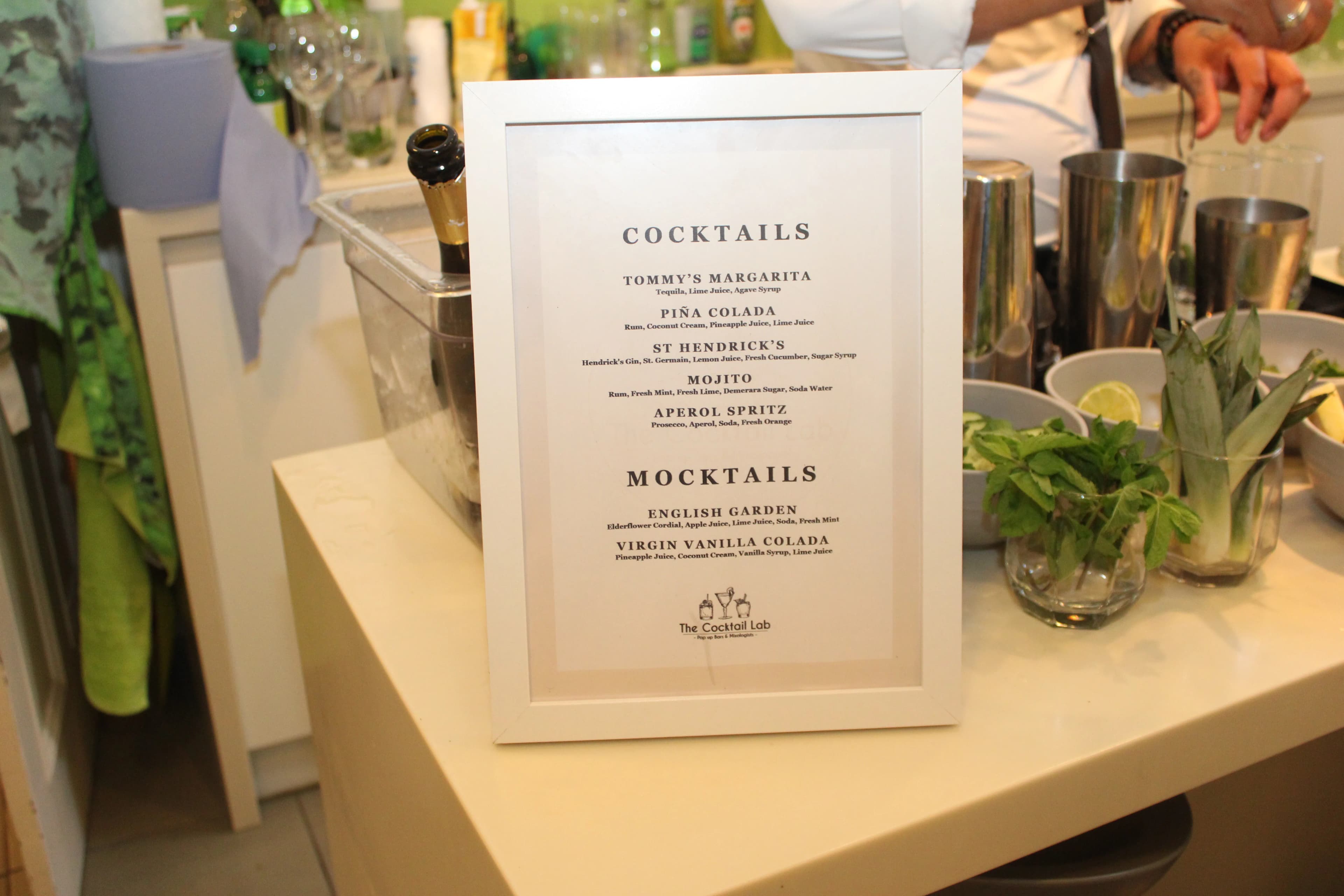 The Cocktail Lab London at a private evening event