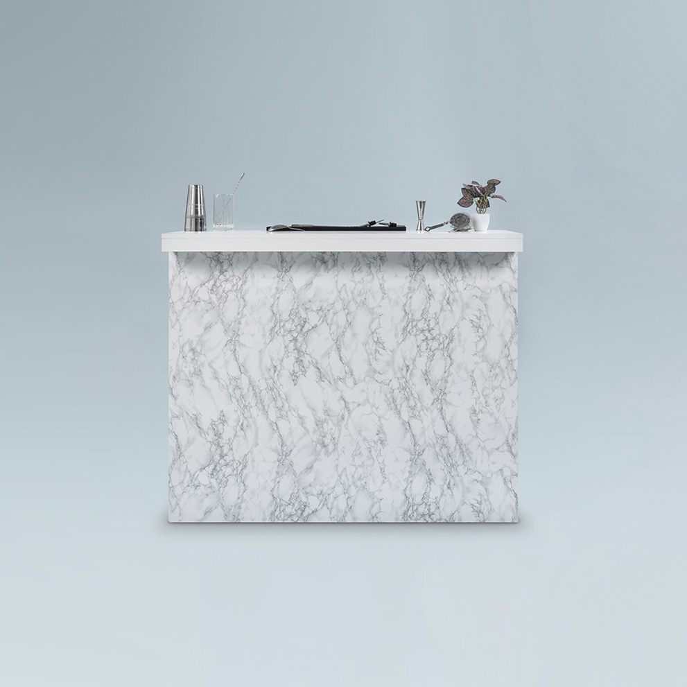 Italian Marble Mobile Cocktail Bar Hire