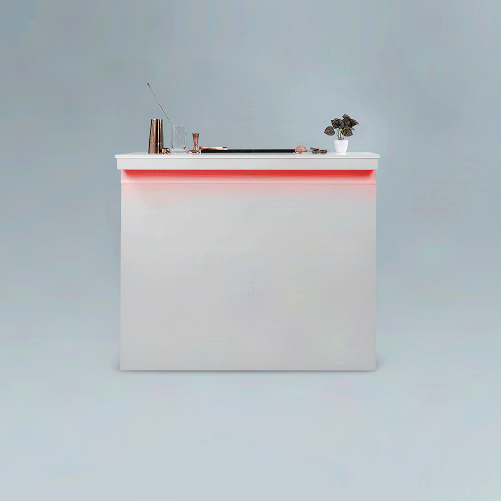 Multicolour White Mobile Cocktail Bar Hire