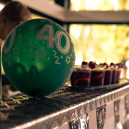 40th Birthday Party Cocktail Bar Hire Featured